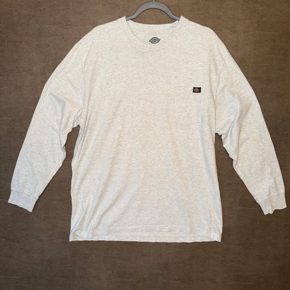Dickies gray long sleeve cotton shirt